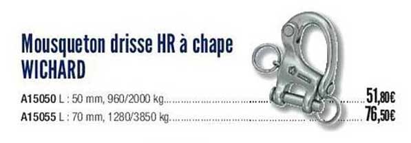 mousqueton drisse hr à chape wichard