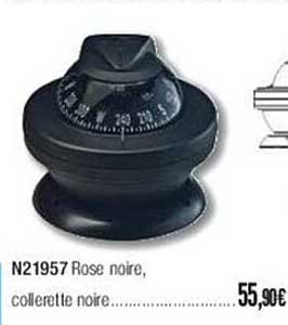 n21957 rose noire, collerette noire