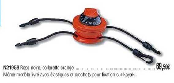 n21959 rose noire, collerette orange