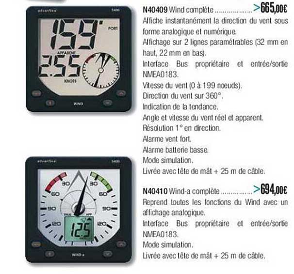 n40409 wind complète n40410 wind-a complète
