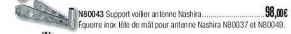 n80043 support voilier antenne nashira