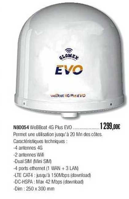 n80054 webboat 4g plus evo