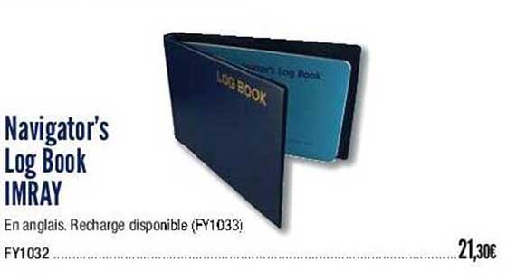 navigator's log book imray