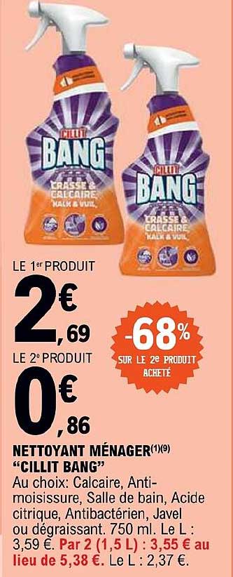 nettoyant ménager "cilit bang"