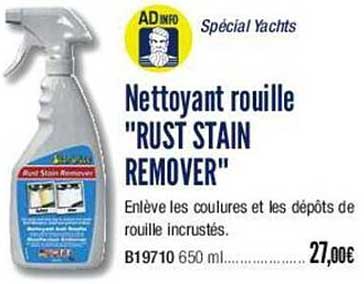 nettoyant rouille "rust stain remover"