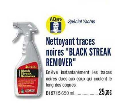 nettoyant traces noires "black streak remover"