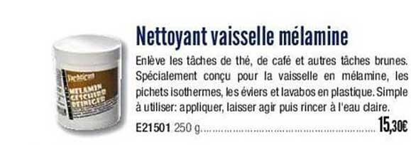 Nettoyant Vaisselle Mélamine