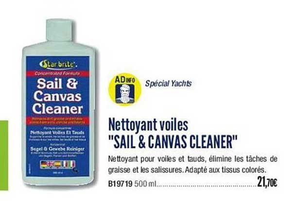 nettoyant voiles "sail & canvas cleaner"