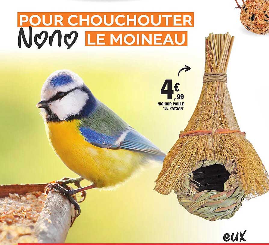 nichoir paille "le paysan"