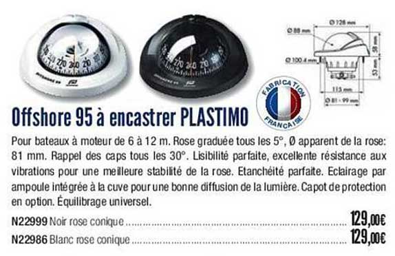 offshore 95 à encastrer plastimo