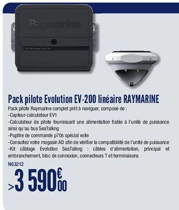 pack pilote evolution ev-200 linéaire raymarine