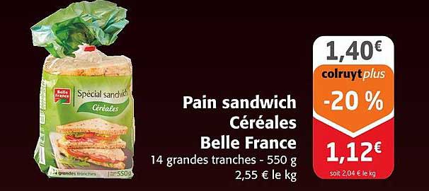 Pain Sandwich Céréales Belle France