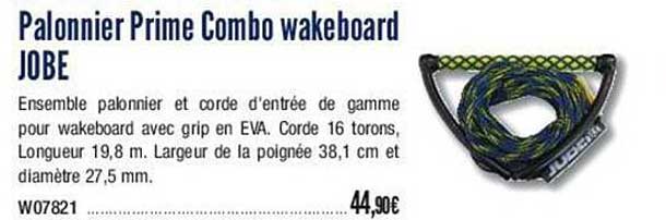 palonnier prime combo wakeboard jobe