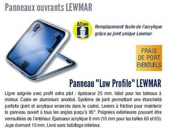 panneau "low profine" lewmar