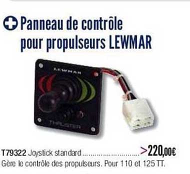 panneau de contrôle pour propulseurs lewmar