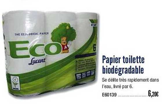 papier toilette biodégradable