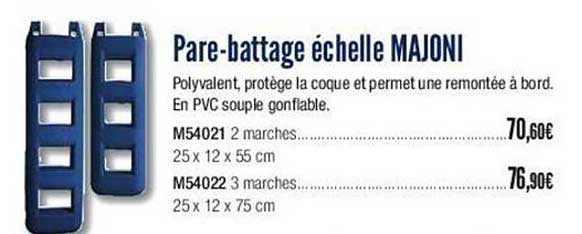 pare-battage échelle majoni