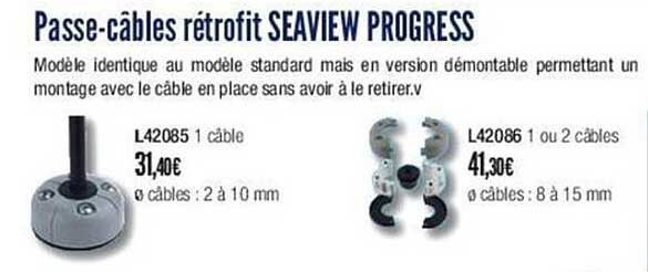 Passe-câbles Rétrofit Seaview Progress