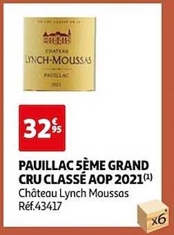 pauillac 5ème grand cru classé aop 2021 château lynch moussas