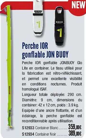 perche ior gonflable jon buoy
