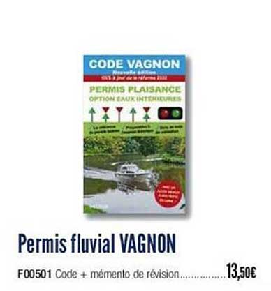 permis fluvial vagnon