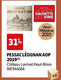 pessac léognan aop 2019 château larrivet haut-brion
