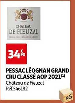 pessac léognan grand cru classé aop 2021 château de fieuzal