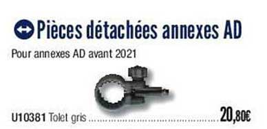 pièces détachées annexes ad