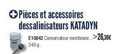 pièces et accessoires dessalinisateurs katadyn