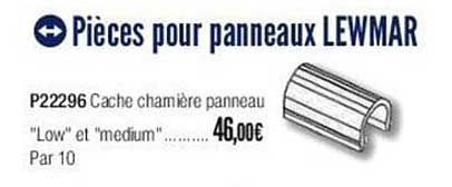 pièces pour panneaux lewmar