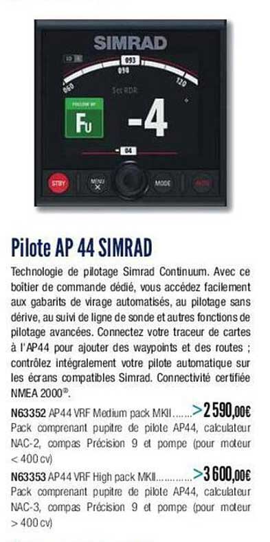 Pilote Ap 44 Simrad