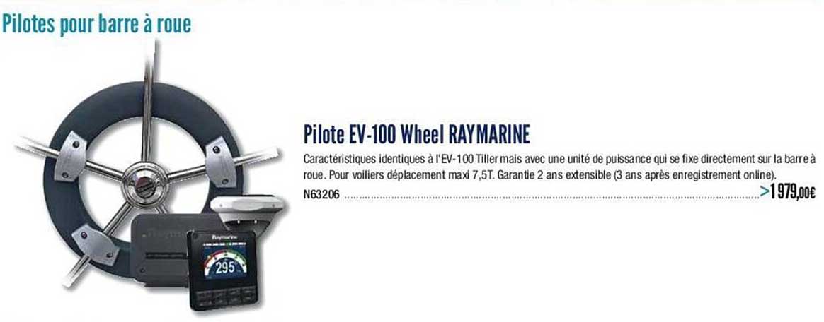 pilote ev-100 wheel raymarine