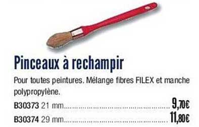 pinceaux à rechampir