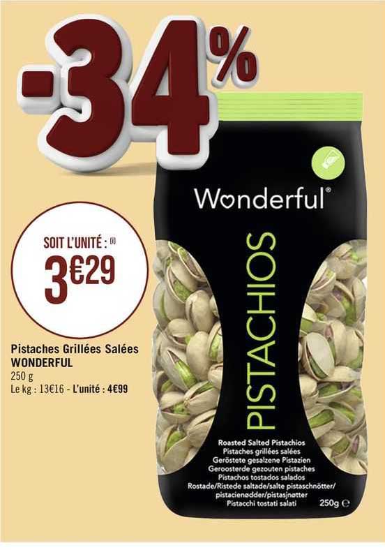 Pistaches Grillées Salées Wonderful