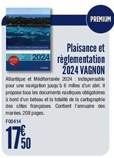 plaisance et règlementation 2024 vagnon