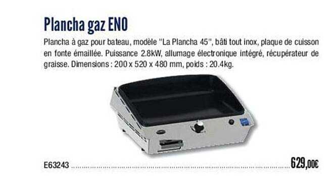 plancha gaz eno
