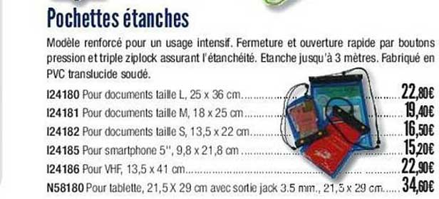 pochettes étanches