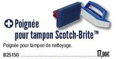 poignée pour tampon scotch-brite