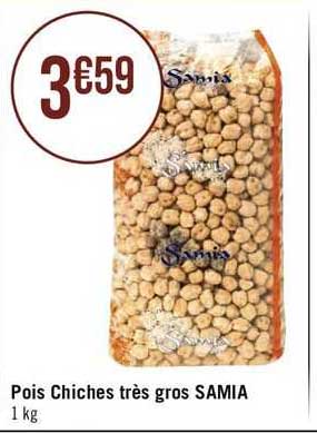 pois chiches très gros samia