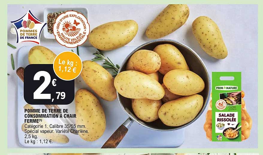 Pomme De Terre De Consommation à Chair Ferme