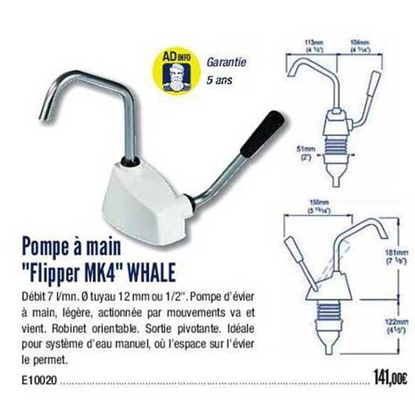 pompe à main "flipper mk4" whale
