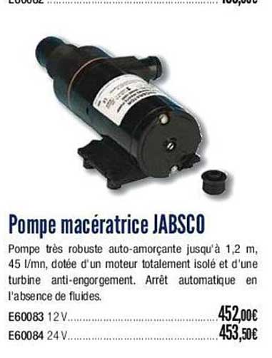 pompe macératrice jabsco
