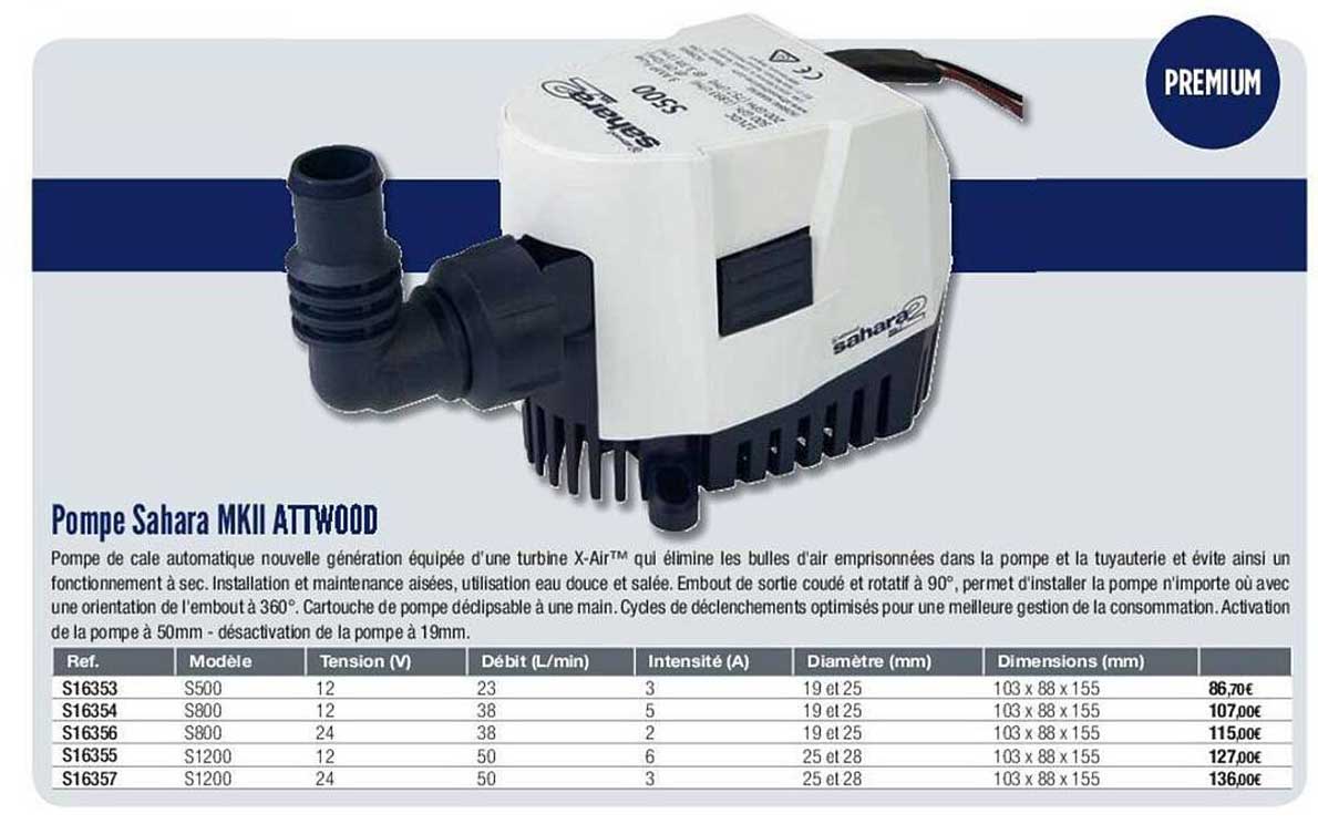 pompe sahara mkii attwood