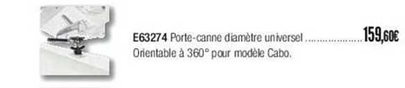 porte-canne diamètre universel