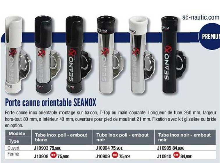 porte canne orientable seanox