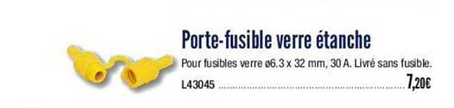 porte-fusible verre étanche