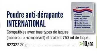 poudre anti-dérapante international