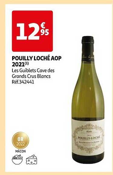 pouilly loché aop 2021 les guiblets cave des grands crus blancs