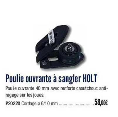 poulie ouvrante à sangler holt