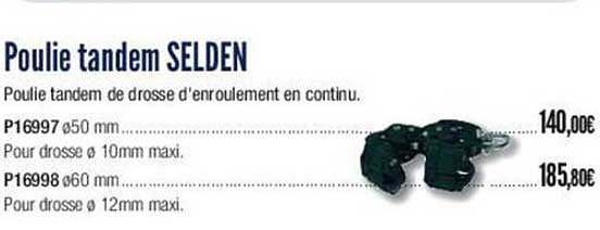 poulie tandem selden